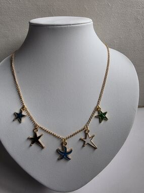 Gold-Tone Star Charm Necklace